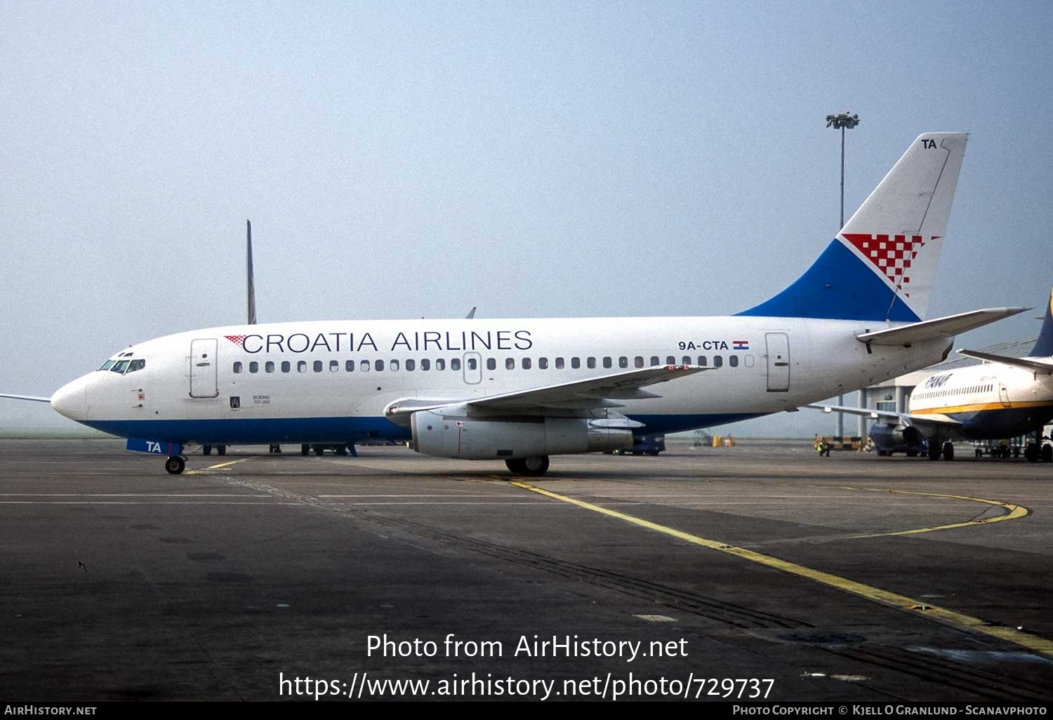 Aircraft Photo of 9A-CTA | Boeing 737-230/Adv | Croatia Airlines | AirHistory.net #729737