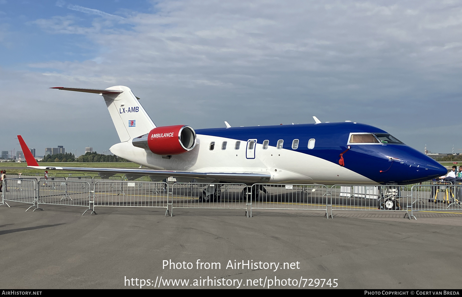 Aircraft Photo of LX-AMB | Bombardier Challenger 650 (CL-600-2B16) | LAR - Luxembourg Air Rescue | AirHistory.net #729745