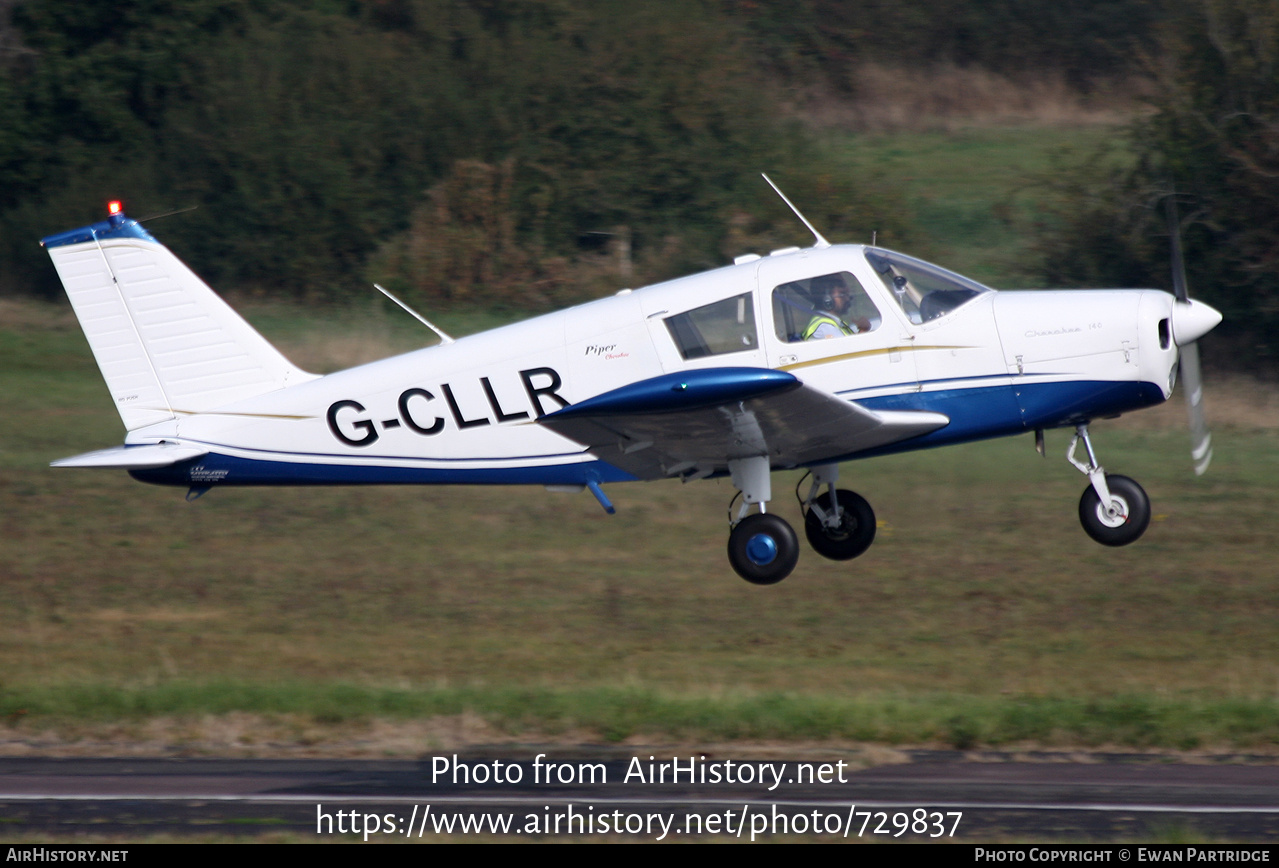 Aircraft Photo of G-CLLR | Piper PA-28-140(160) Cherokee Cruiser | AirHistory.net #729837