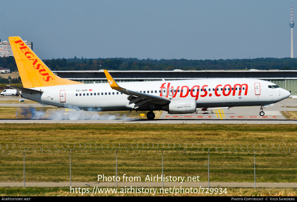 Aircraft Photo of TC-AIP | Boeing 737-82R | Pegasus Airlines | AirHistory.net #729934