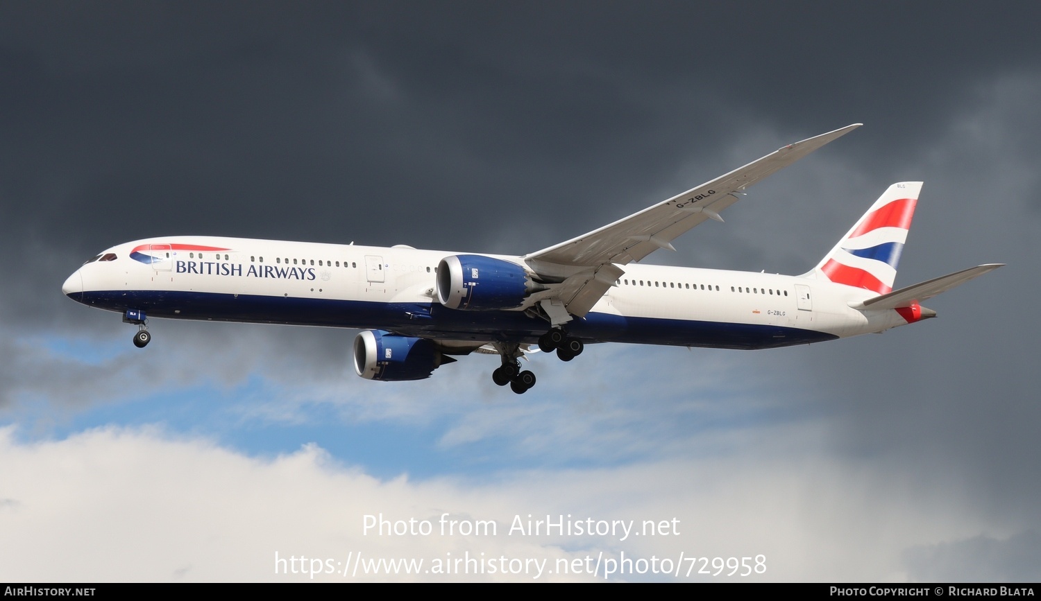 Aircraft Photo of G-ZBLG | Boeing 787-10 Dreamliner | British Airways | AirHistory.net #729958