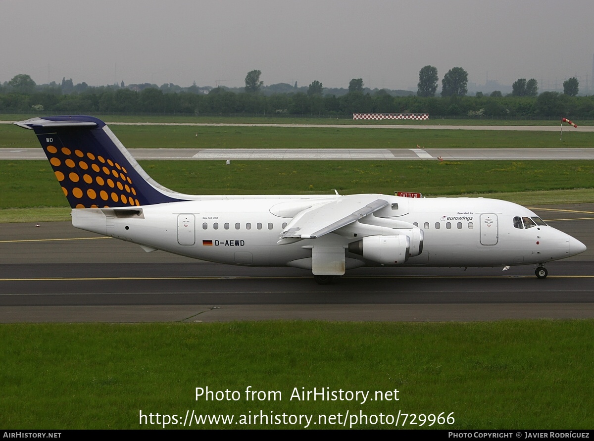 Aircraft Photo of D-AEWD | British Aerospace BAe-146-200 | Eurowings | AirHistory.net #729966