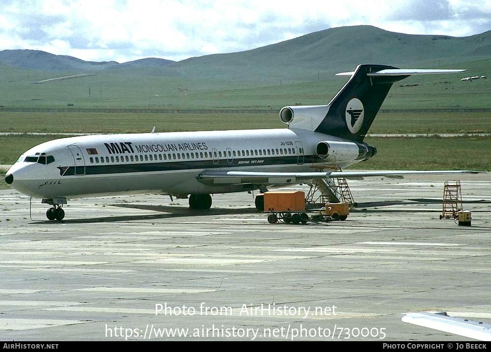 Aircraft Photo of JU-1036 | Boeing 727-281/Adv | MIAT Mongolian Airlines | AirHistory.net #730005