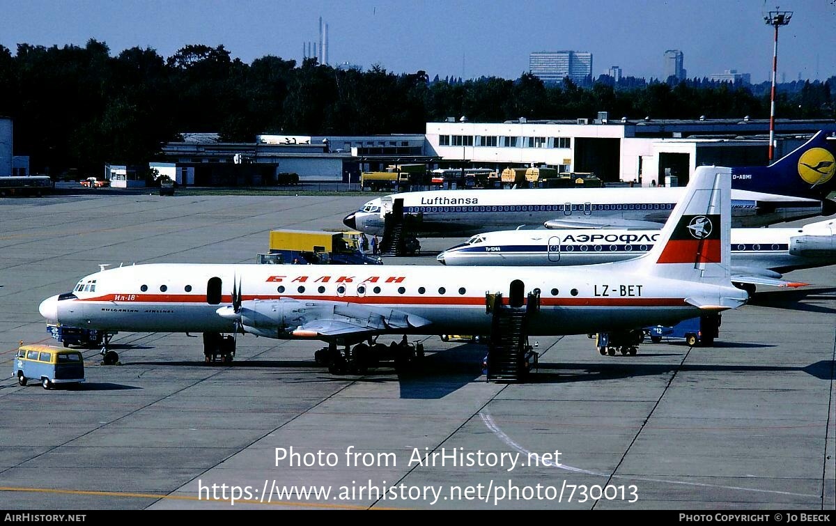 Aircraft Photo of LZ-BET | Ilyushin Il-18D | Balkan - Bulgarian Airlines | AirHistory.net #730013