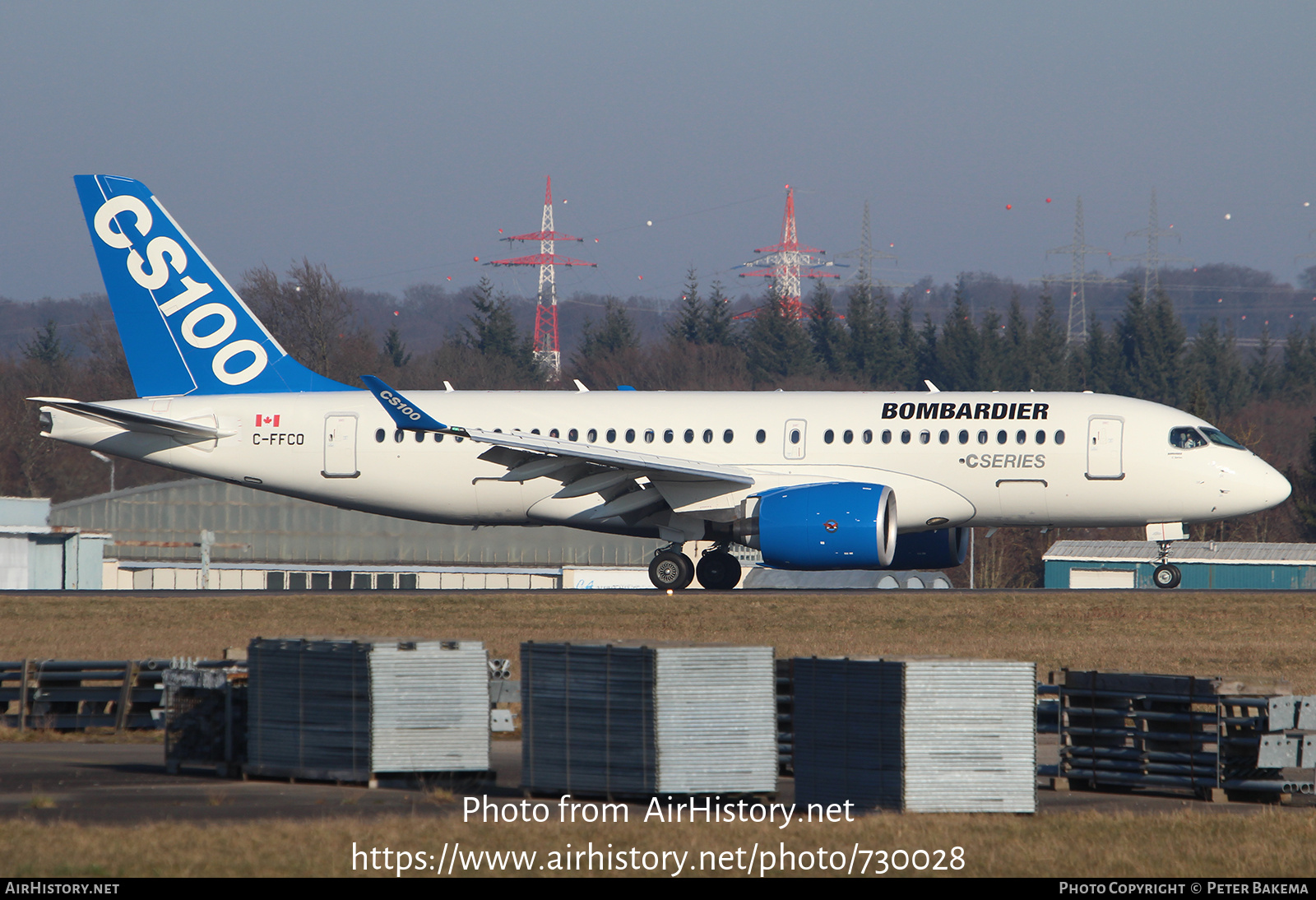 Aircraft Photo of C-FFCO | Bombardier CSeries CS100 (BD-500-1A10) | Bombardier | AirHistory.net #730028