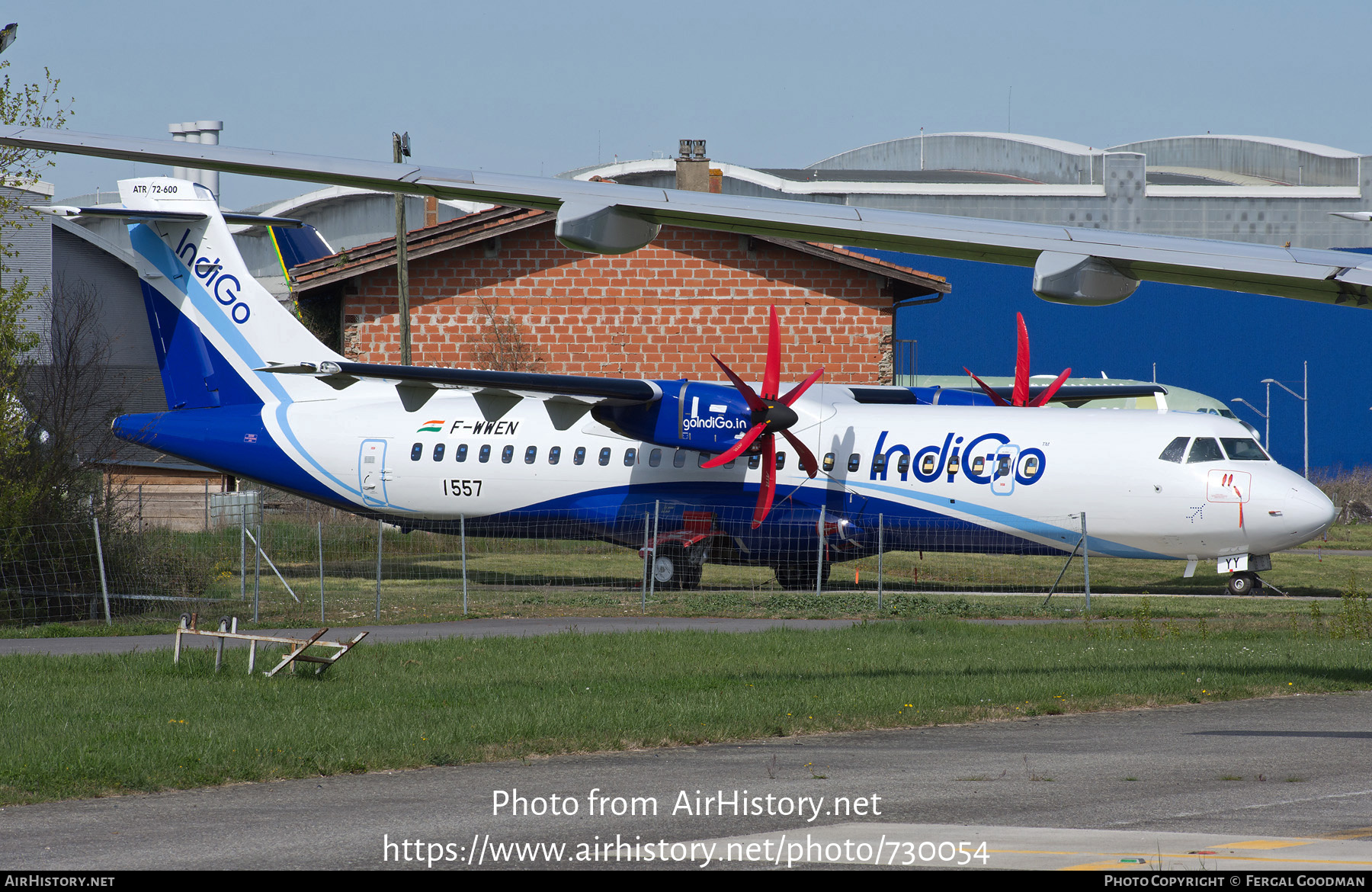 Aircraft Photo of F-WWEN | ATR ATR-72-600 (ATR-72-212A) | IndiGo | AirHistory.net #730054