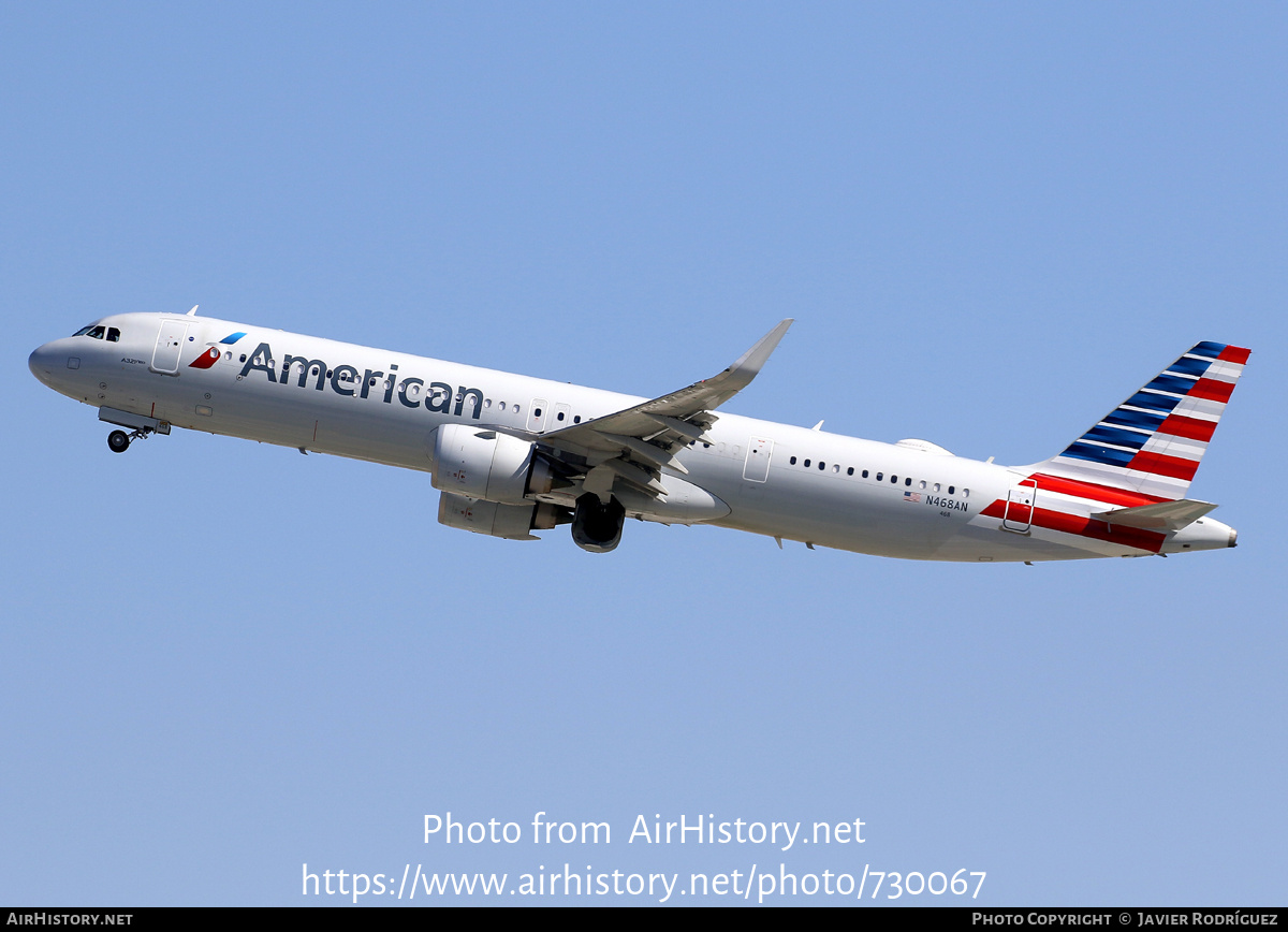 Aircraft Photo of N468AN | Airbus A321-253NX | American Airlines | AirHistory.net #730067