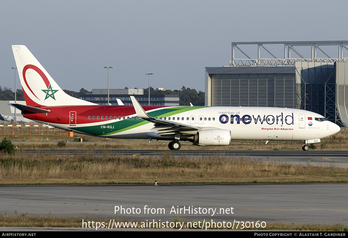 Aircraft Photo of CN-RGJ | Boeing 737-8B6 | Royal Air Maroc - RAM | AirHistory.net #730160