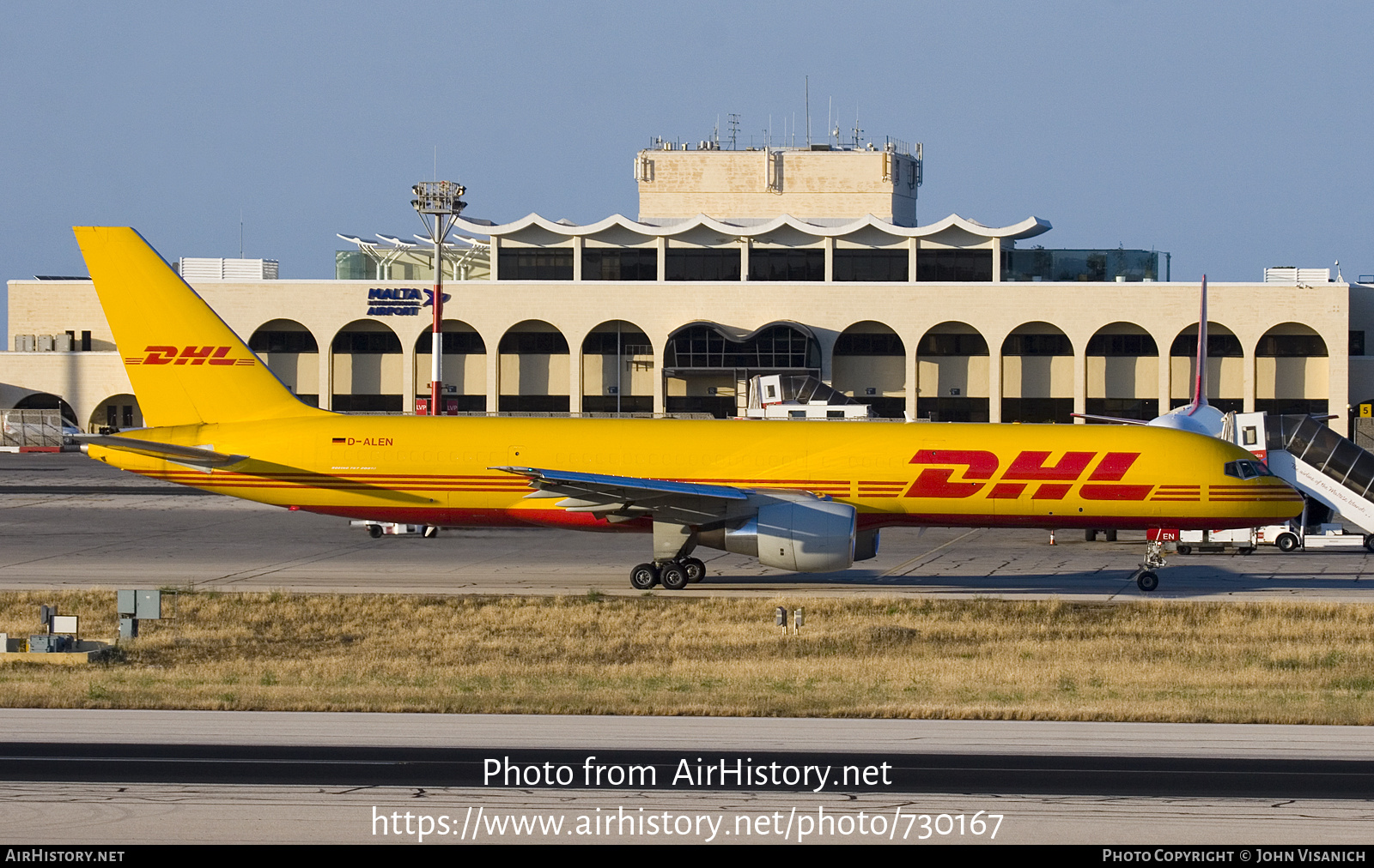 Aircraft Photo of D-ALEN | Boeing 757-2Q8(PCF) | DHL International | AirHistory.net #730167