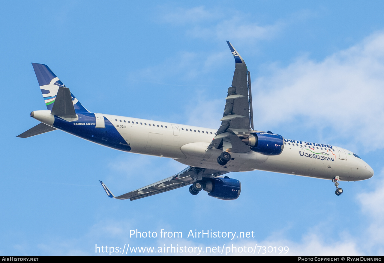 Aircraft Photo of UK32111 | Airbus A321-253NX | Qanot Sharq Airlines | AirHistory.net #730199