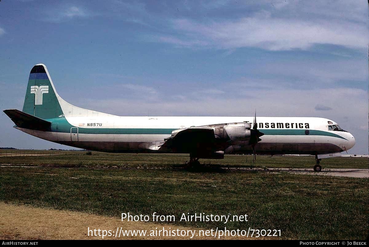 Aircraft Photo of N857U | Lockheed L-188C(F) Electra | Transamerica Airlines | AirHistory.net #730221