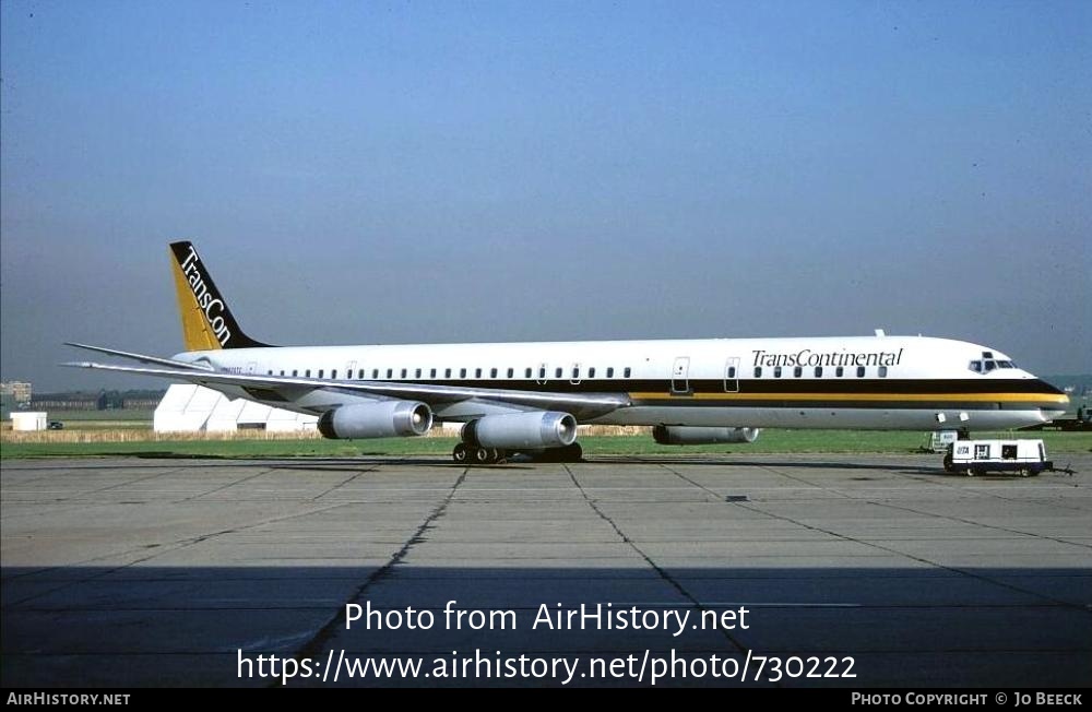 Aircraft Photo of N820TC | McDonnell Douglas DC-8-63 | Trans Continental Airlines | AirHistory.net #730222