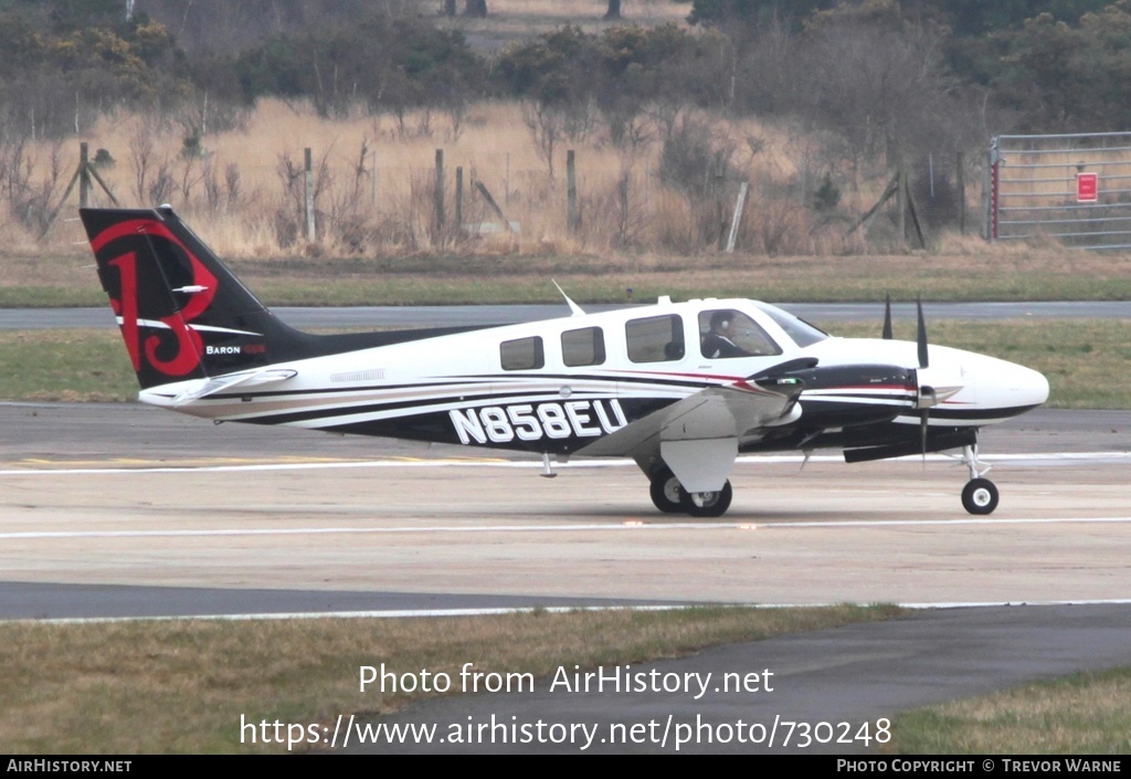 Aircraft Photo of N858EU | Hawker Beechcraft G58 Baron | AirHistory.net #730248