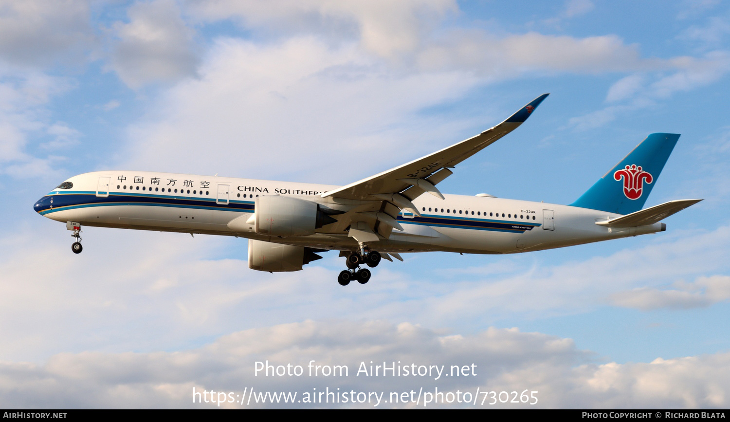 Aircraft Photo of B-324R | Airbus A350-941 | China Southern Airlines | AirHistory.net #730265