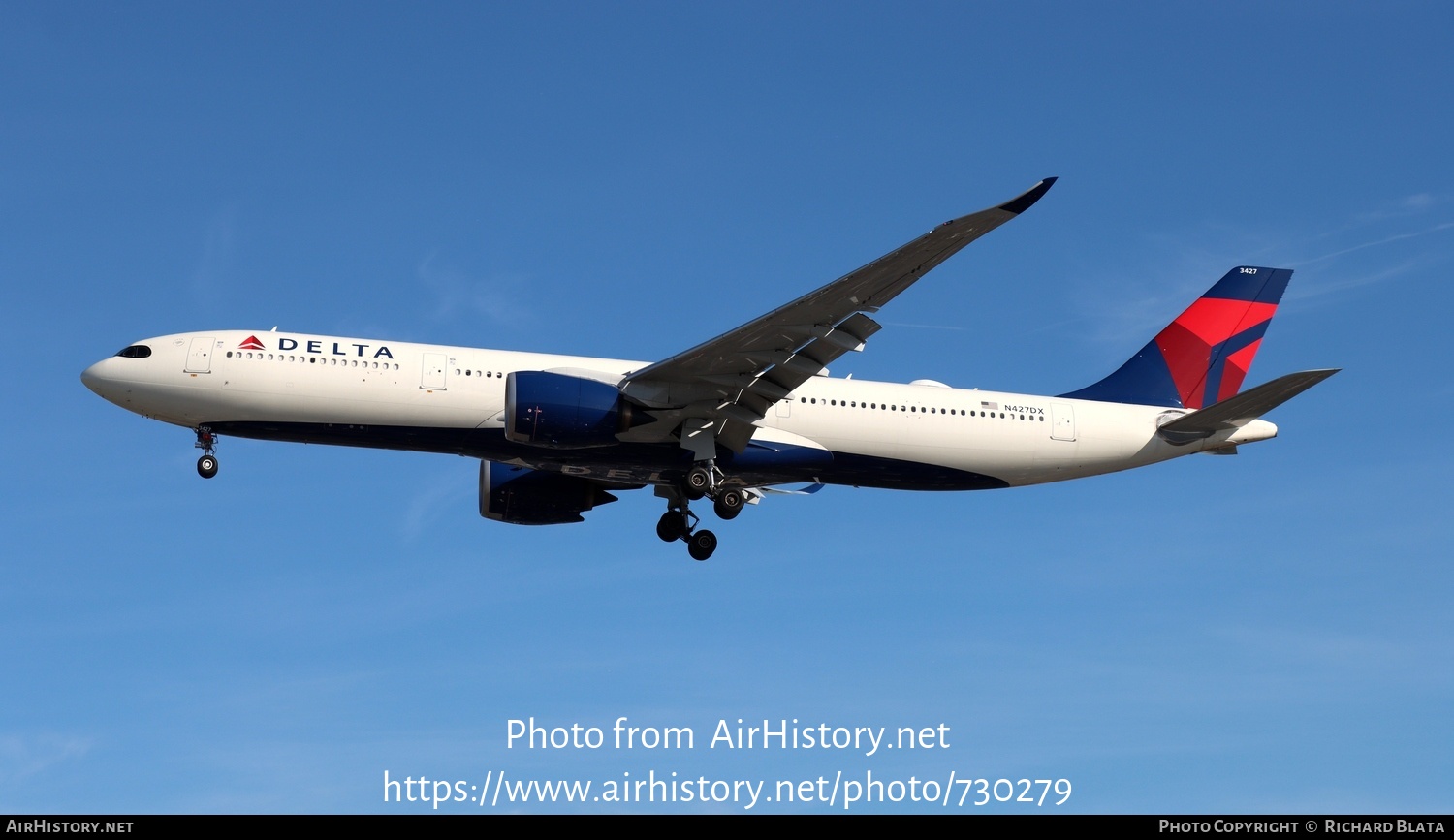 Aircraft Photo of N427DX | Airbus A330-941N | Delta Air Lines | AirHistory.net #730279