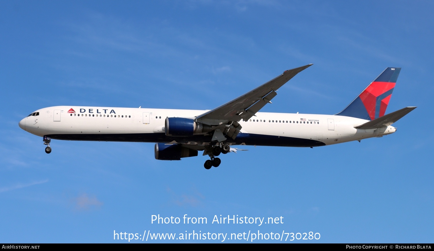 Aircraft Photo of N825MH | Boeing 767-432/ER | Delta Air Lines | AirHistory.net #730280