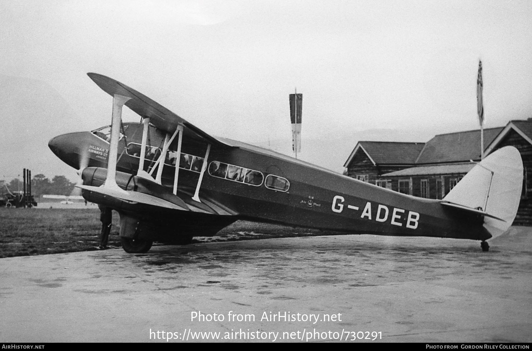 Aircraft Photo of G-ADEB | De Havilland D.H. 86 Express | Hillman's Airways | AirHistory.net #730291