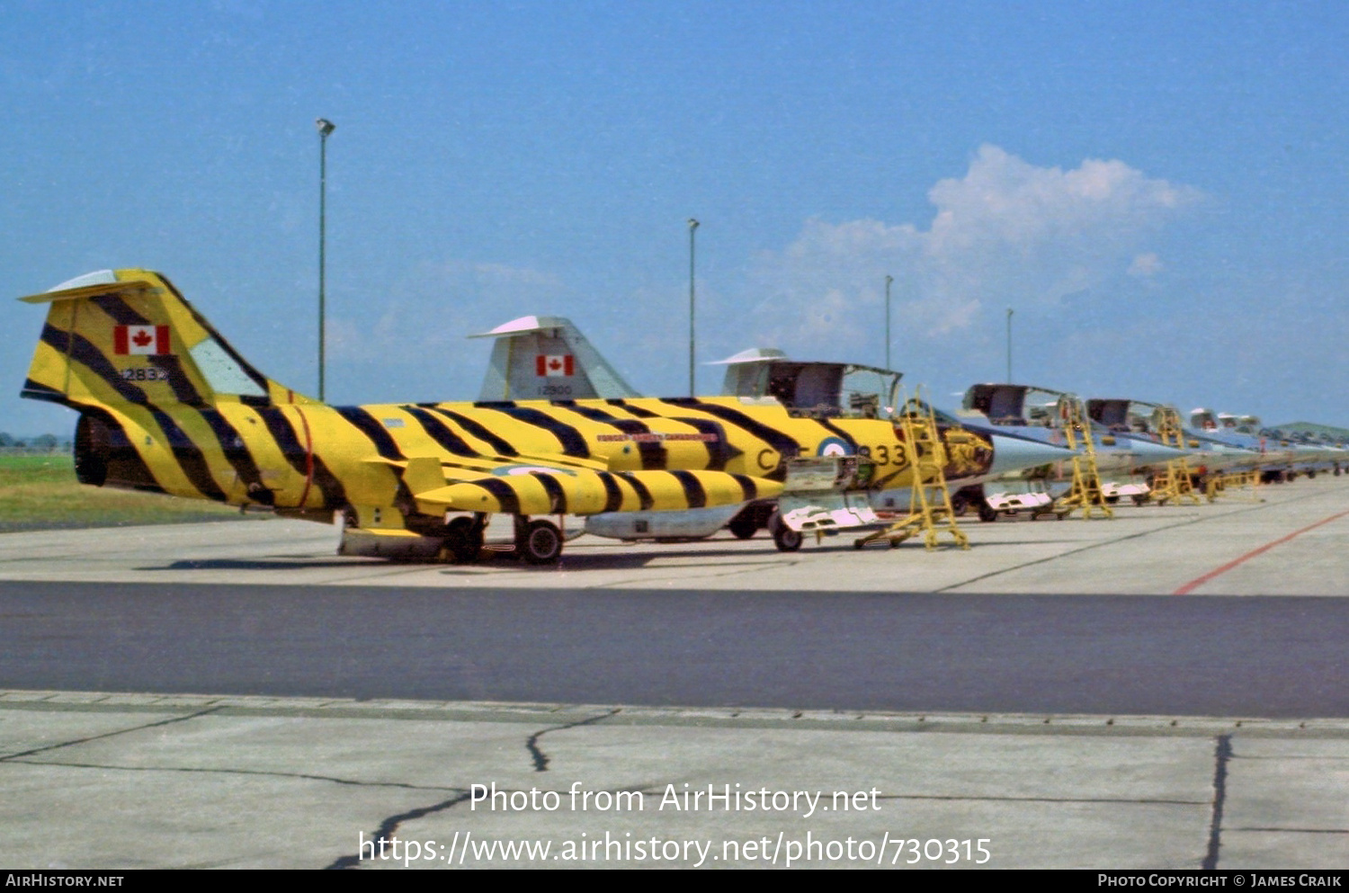 Aircraft Photo of 12833 | Lockheed CF-104 Starfighter | Canada - Air Force | AirHistory.net #730315