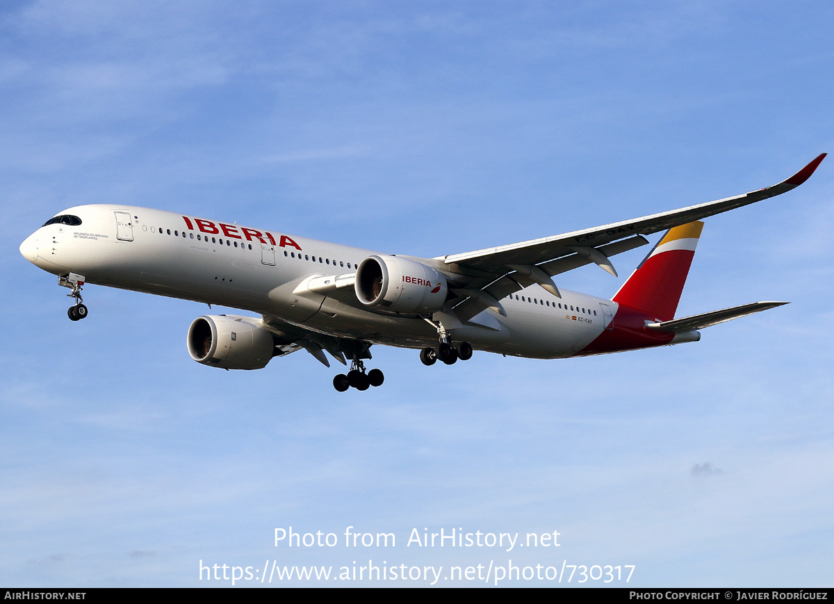 Aircraft Photo of EC-OAY | Airbus A350-941 | Iberia | AirHistory.net #730317