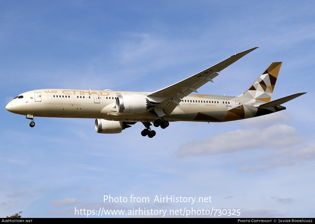 Aircraft Photo of A6-BLC | Boeing 787-8 Dreamliner | Etihad Airways | AirHistory.net #730325