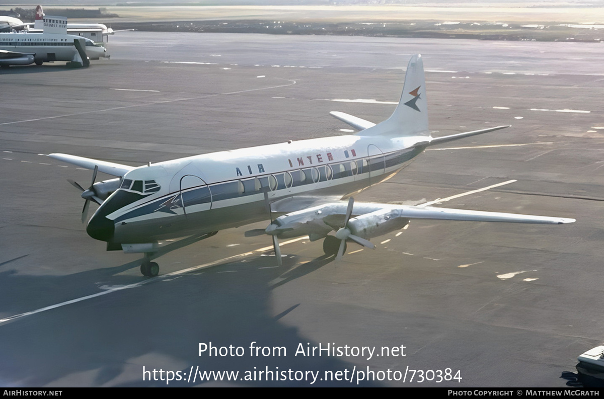 Aircraft Photo of F-BOEC | Vickers 708 Viscount | Air Inter | AirHistory.net #730384