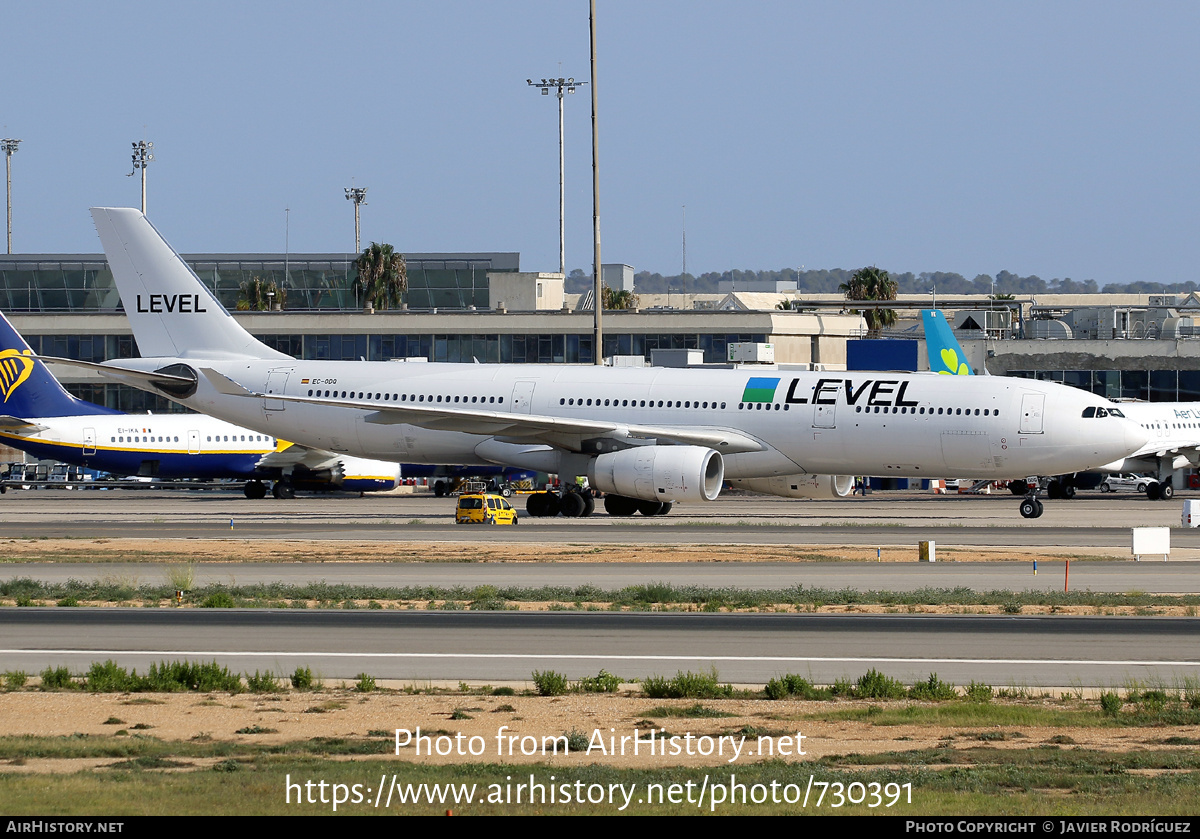 Aircraft Photo of EC-ODQ | Airbus A330-343 | Level | AirHistory.net #730391