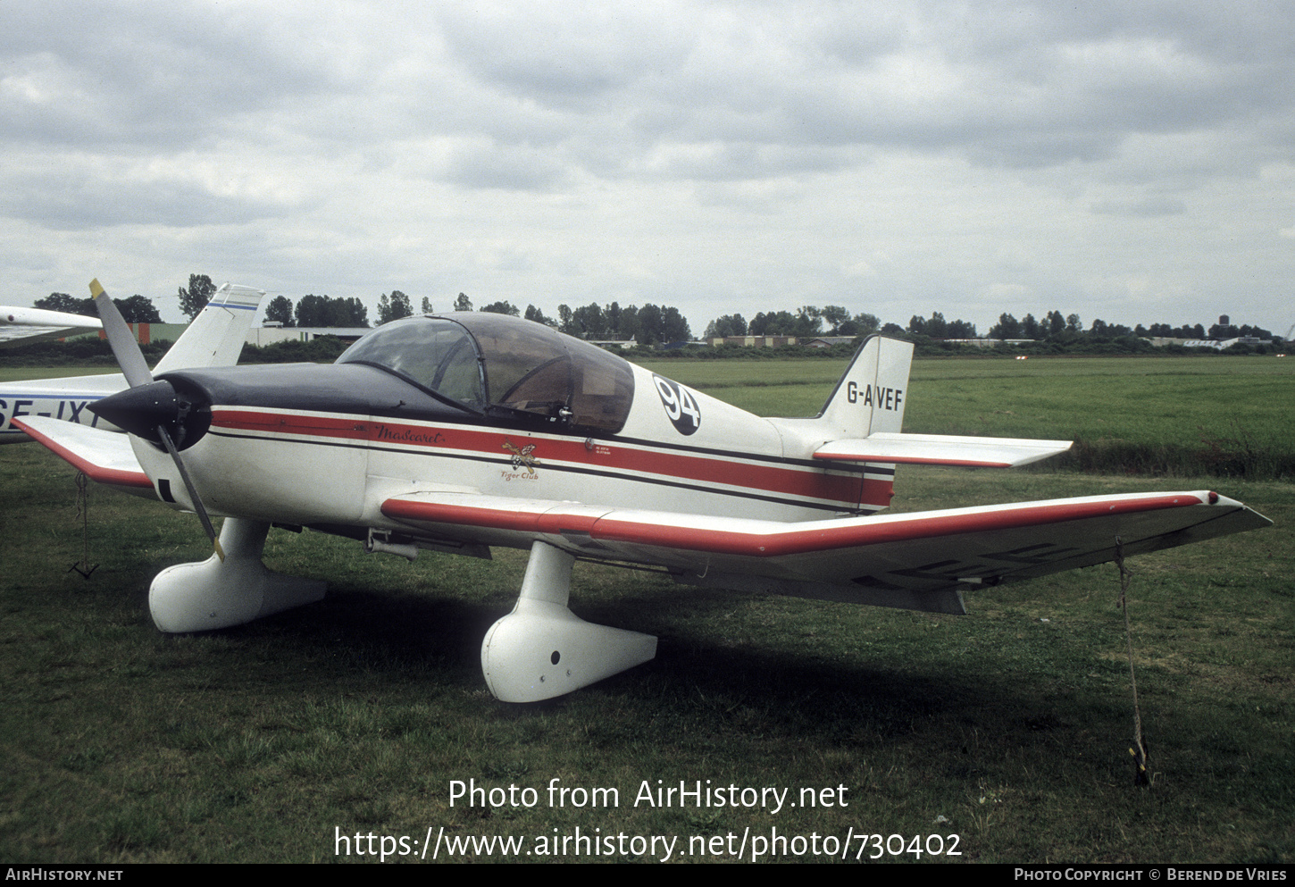 Aircraft Photo of G-AVEF | SAN Jodel D-150 Mascaret | The Tiger Club | AirHistory.net #730402