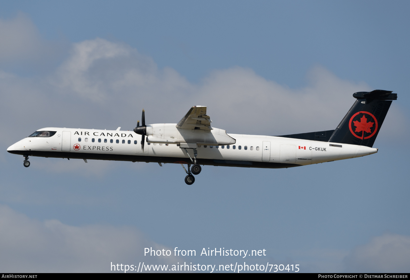 Aircraft Photo of C-GKUK | Bombardier DHC-8-402 Dash 8 | Air Canada Express | AirHistory.net #730415