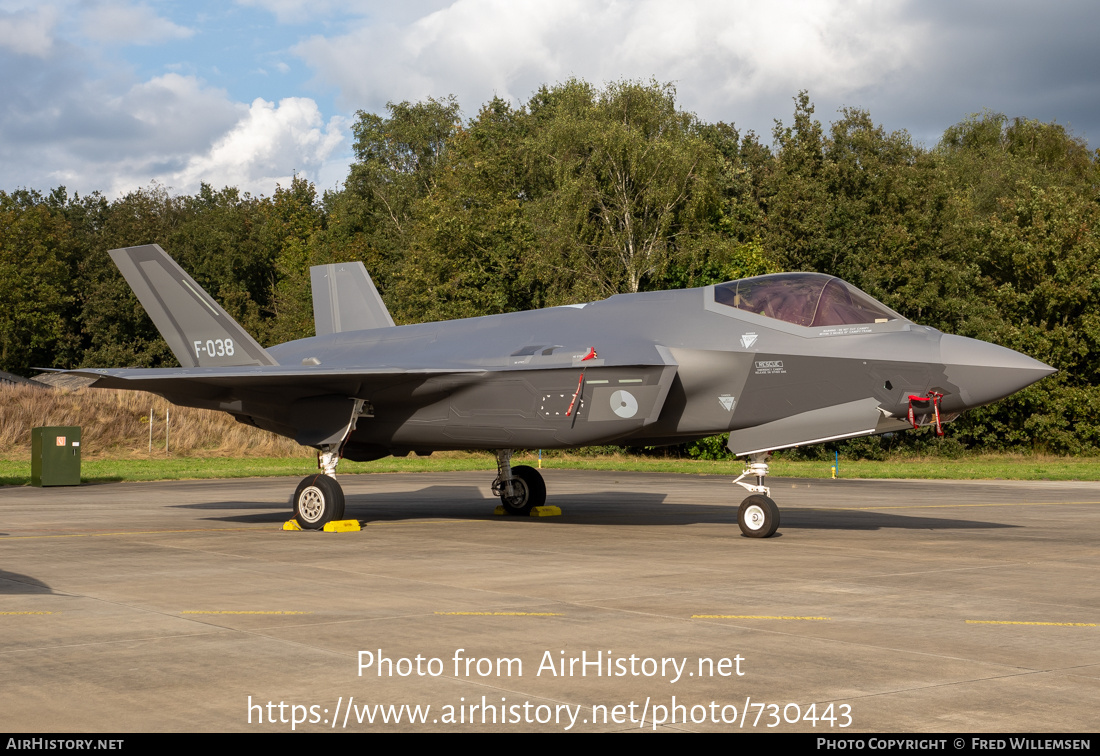 Aircraft Photo of F-038 | Lockheed Martin F-35A Lightning II | Netherlands - Air Force | AirHistory.net #730443