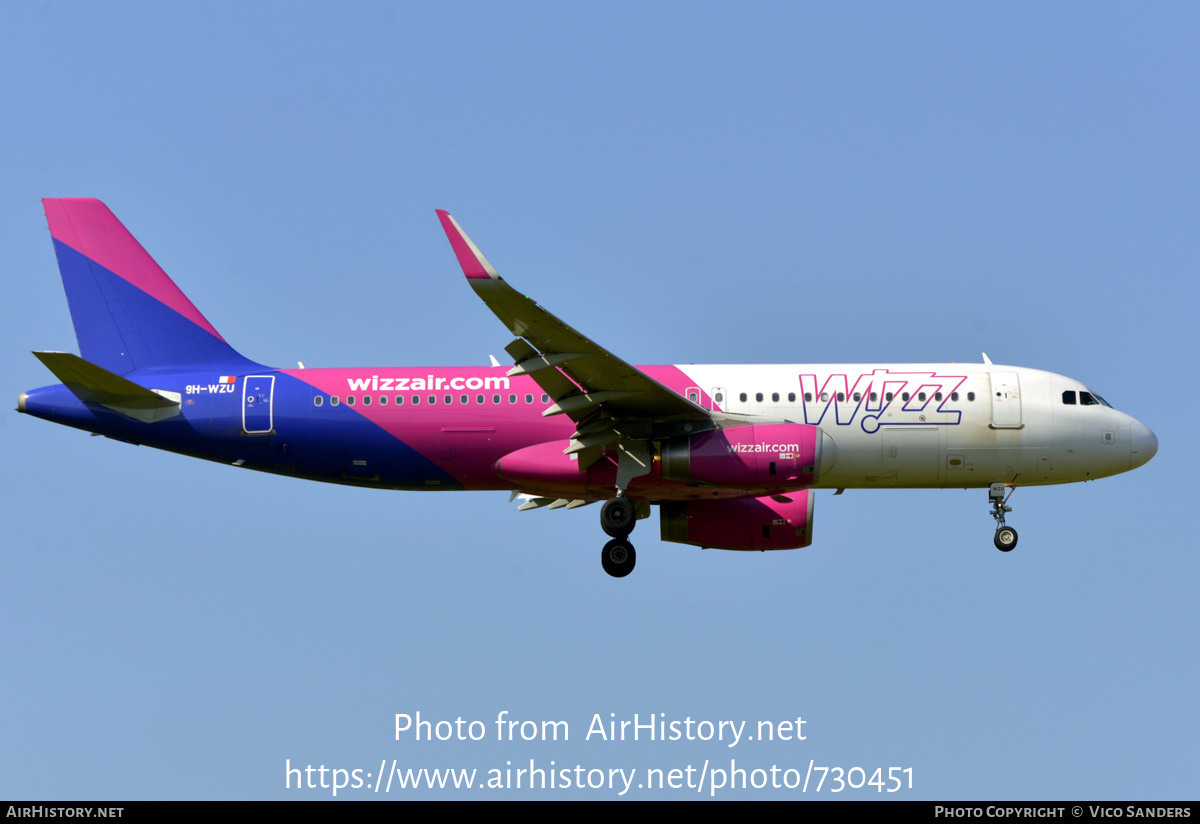 Aircraft Photo of 9H-WZU | Airbus A320-232 | Wizz Air | AirHistory.net #730451