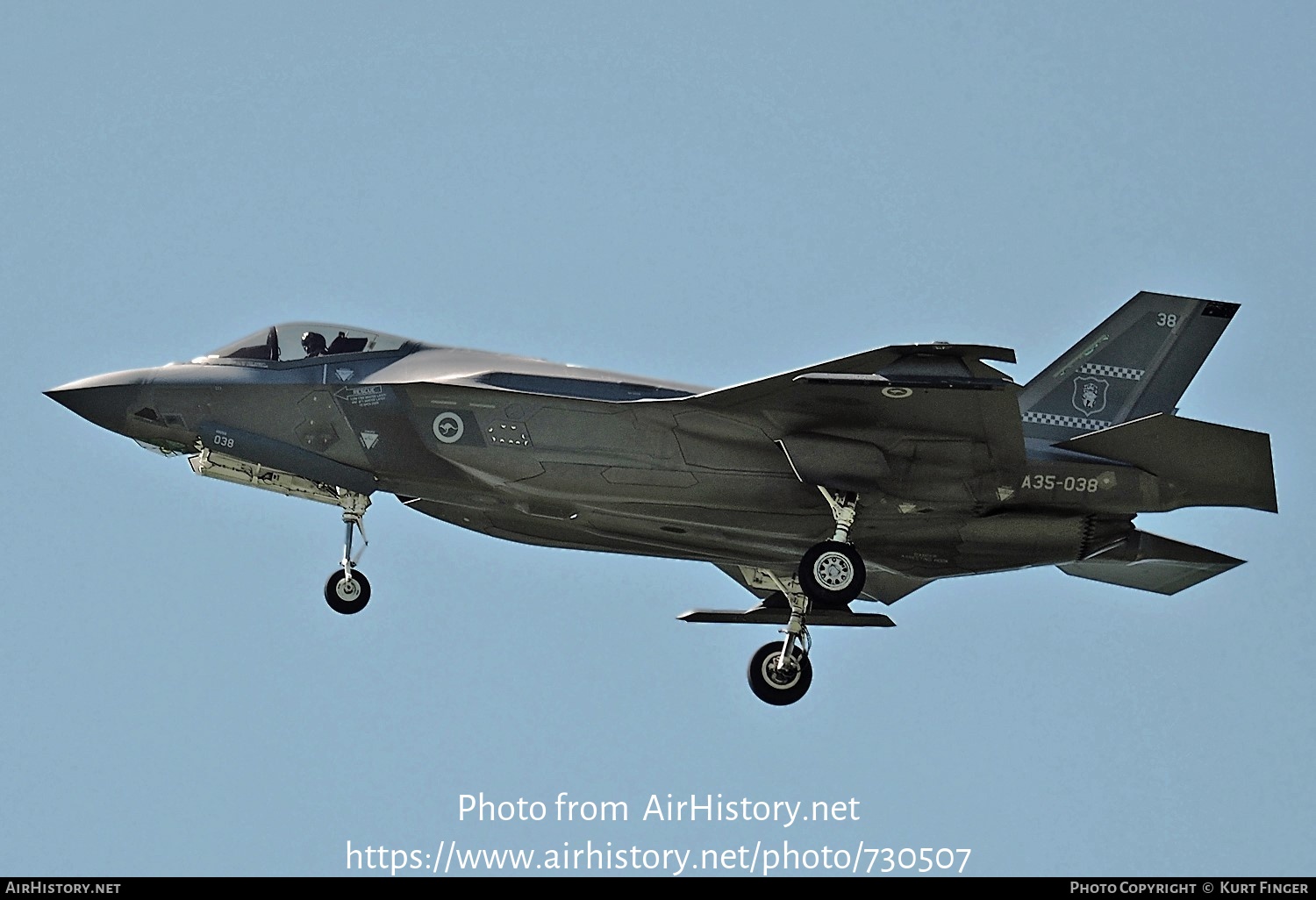 Aircraft Photo of A35-038 / 19-5511 | Lockheed Martin F-35A Lightning II | Australia - Air Force | AirHistory.net #730507