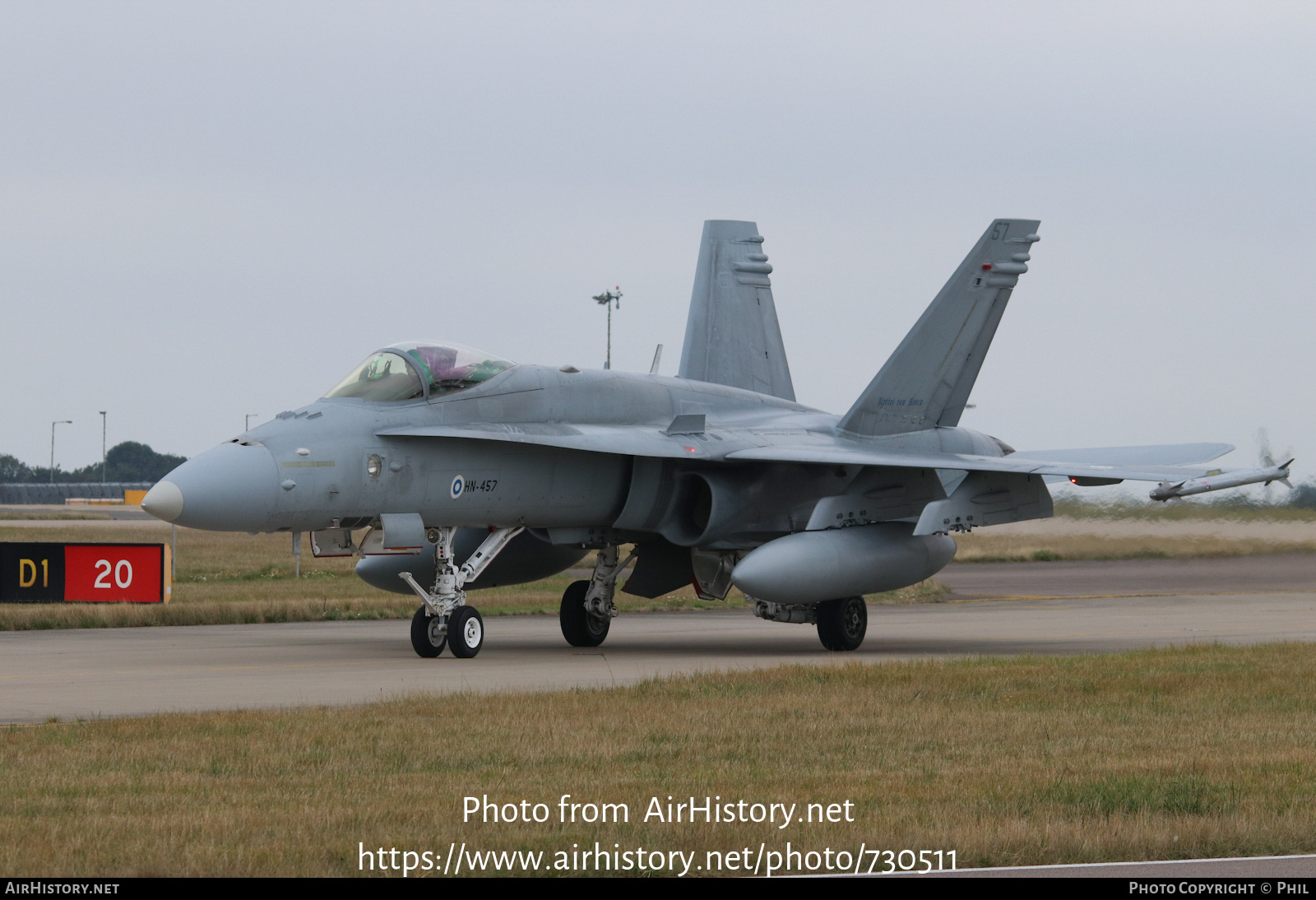 Aircraft Photo of HN-457 | McDonnell Douglas F/A-18C Hornet | Finland - Air Force | AirHistory.net #730511