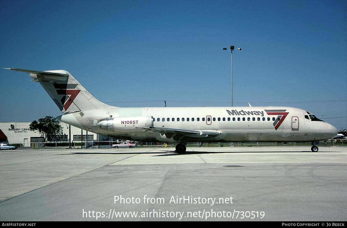 Aircraft Photo of N1065T | Douglas DC-9-15 | Midway Airlines | AirHistory.net #730519