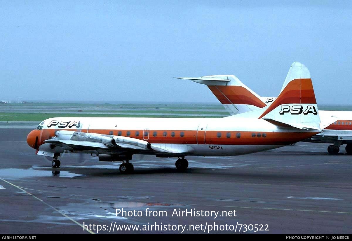 Aircraft Photo of N6130A | Lockheed L-188A Electra | PSA - Pacific Southwest Airlines | AirHistory.net #730522