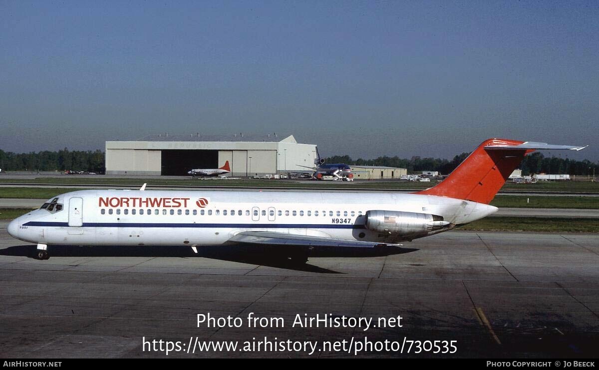 Aircraft Photo of N9347 | McDonnell Douglas DC-9-32 | Northwest Airlines | AirHistory.net #730535