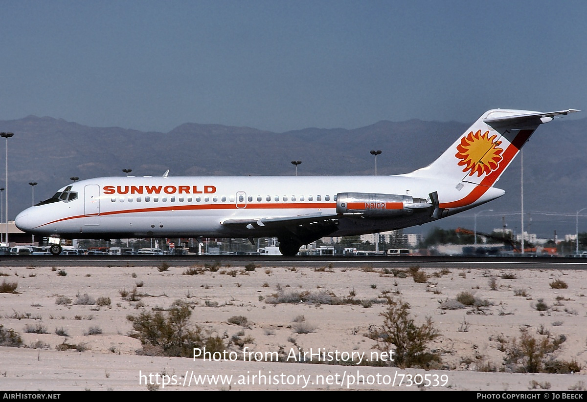 Aircraft Photo of N9102 | Douglas DC-9-14 | Sunworld International Airways | AirHistory.net #730539