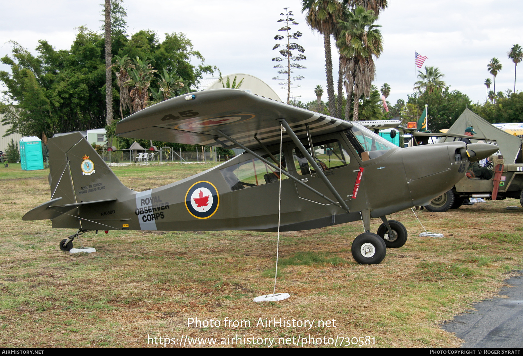 Aircraft Photo of N1668G | Champion 7ECA Citabria | Royal Observer Corps | AirHistory.net #730581