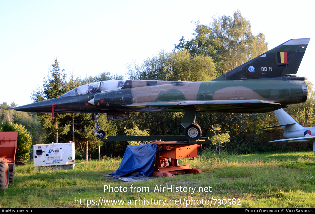 Aircraft Photo of BD11 | Dassault Mirage 5BD | Belgium - Air Force | AirHistory.net #730582