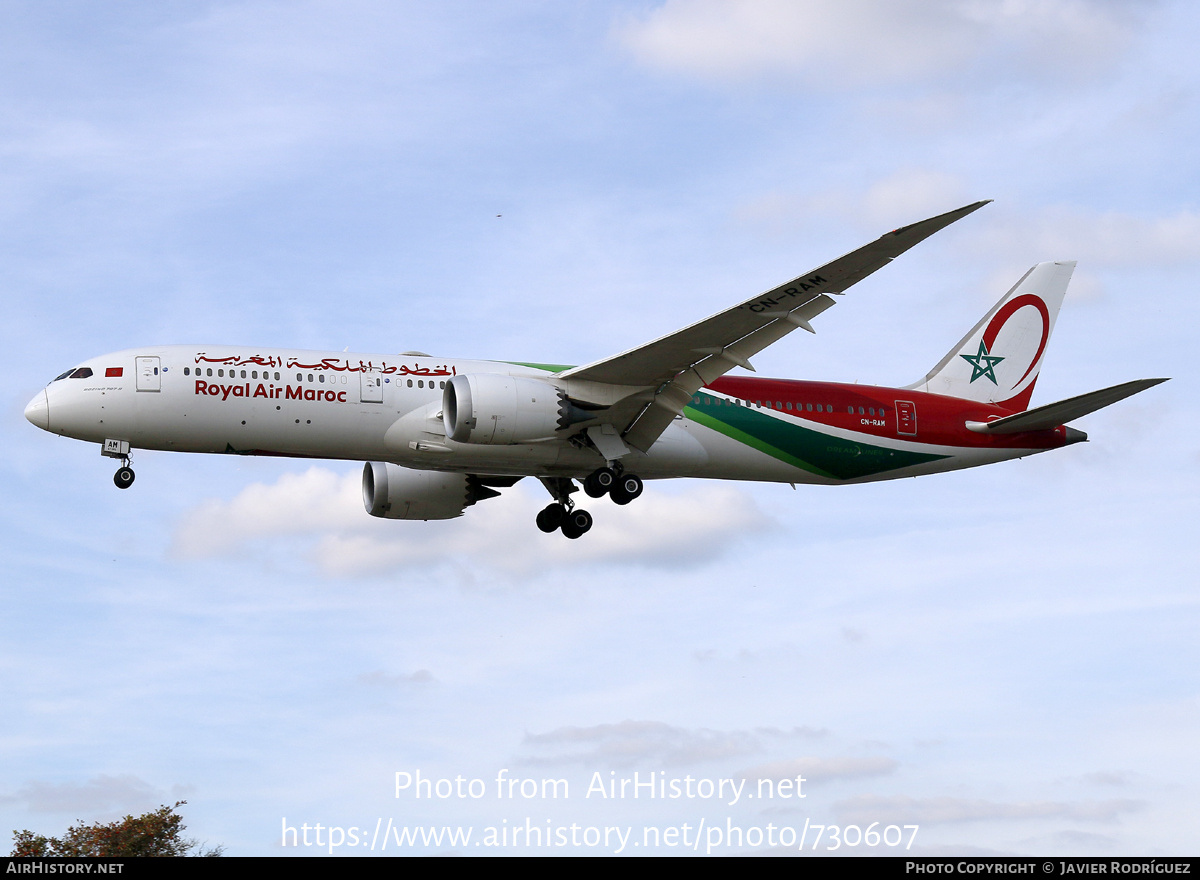 Aircraft Photo of CN-RAM | Boeing 787-9 Dreamliner | Royal Air Maroc - RAM | AirHistory.net #730607