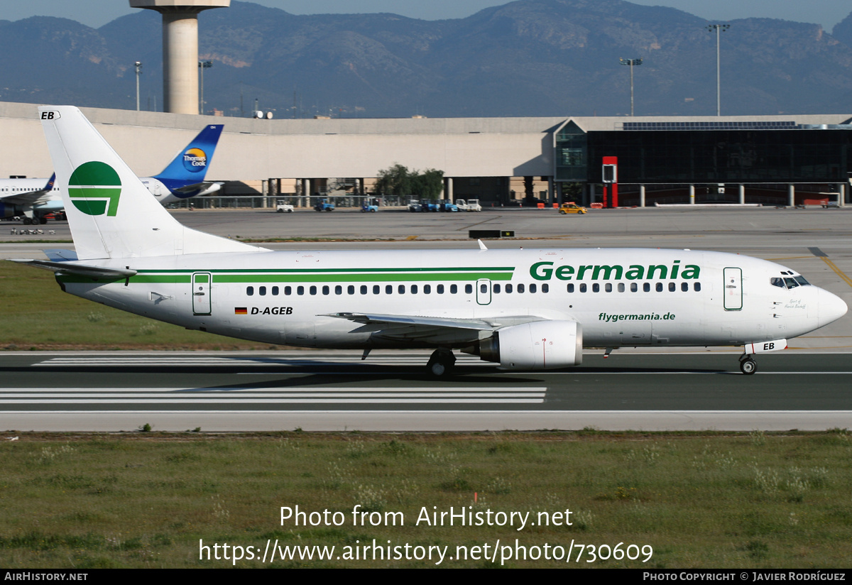 Aircraft Photo of D-AGEB | Boeing 737-35B | Germania | AirHistory.net #730609