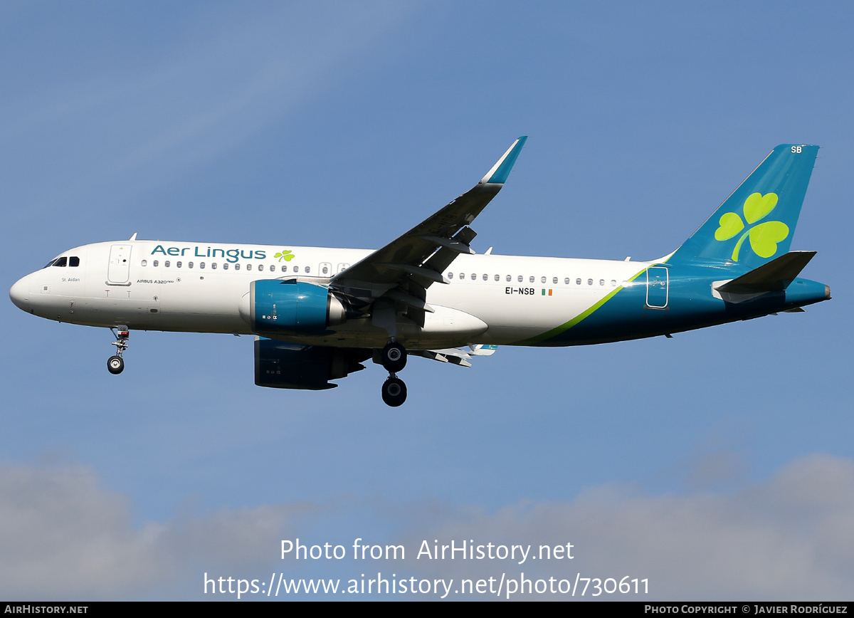 Aircraft Photo of EI-NSB | Airbus A320-251N | Aer Lingus | AirHistory.net #730611