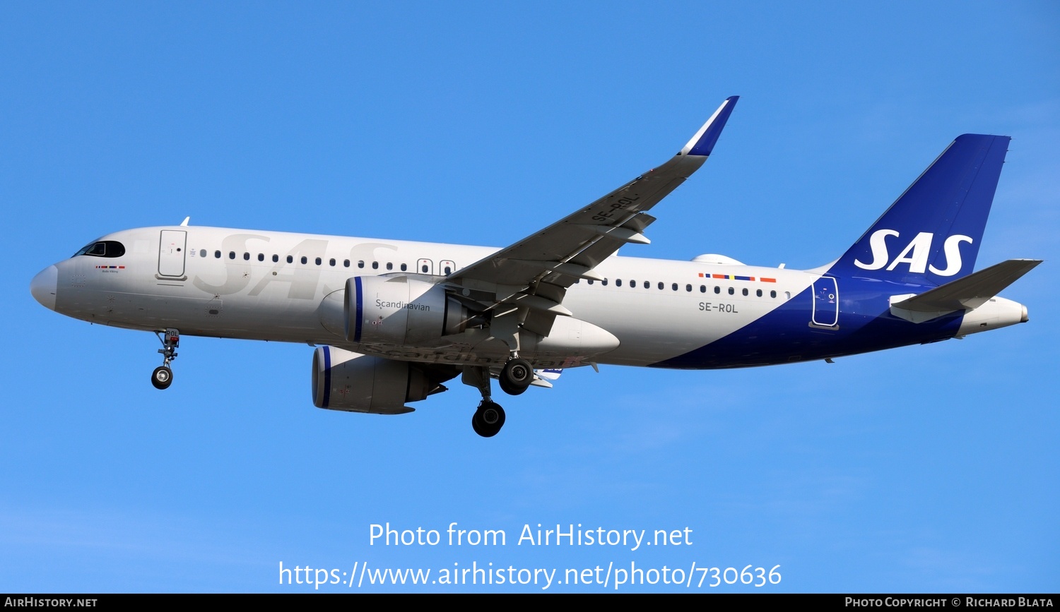 Aircraft Photo of SE-ROL | Airbus A320-251N | Scandinavian Airlines - SAS | AirHistory.net #730636