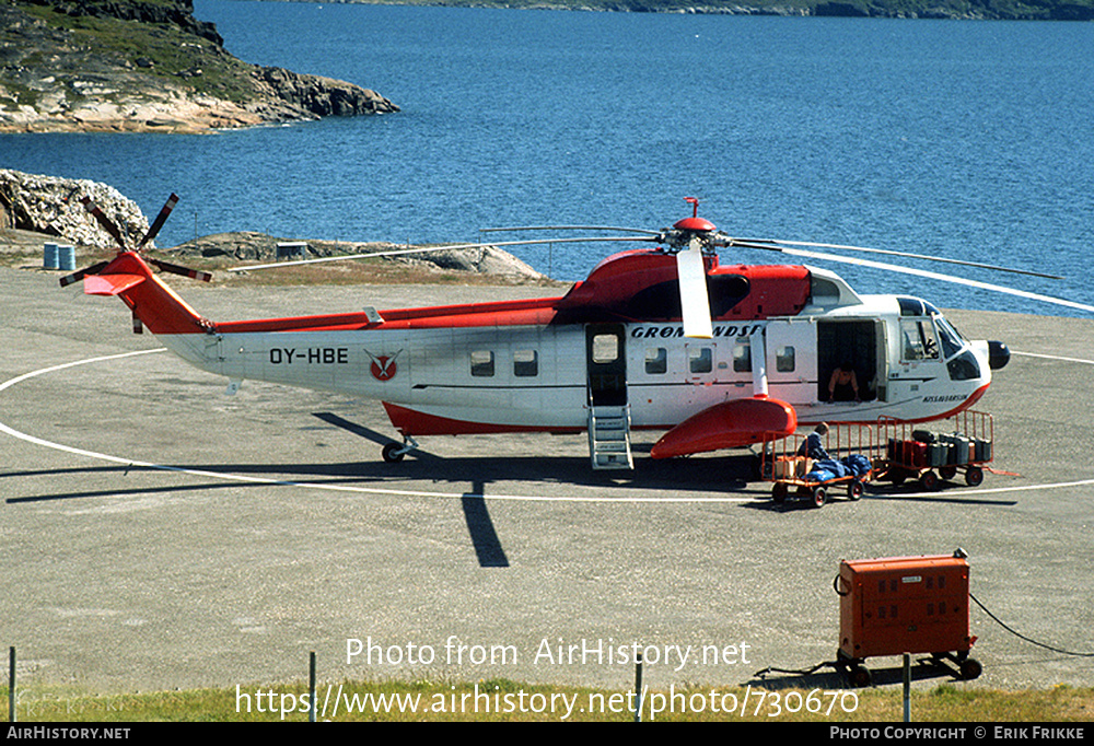 Aircraft Photo of OY-HBE | Sikorsky S-61N | Greenlandair - Grønlandsfly | AirHistory.net #730670