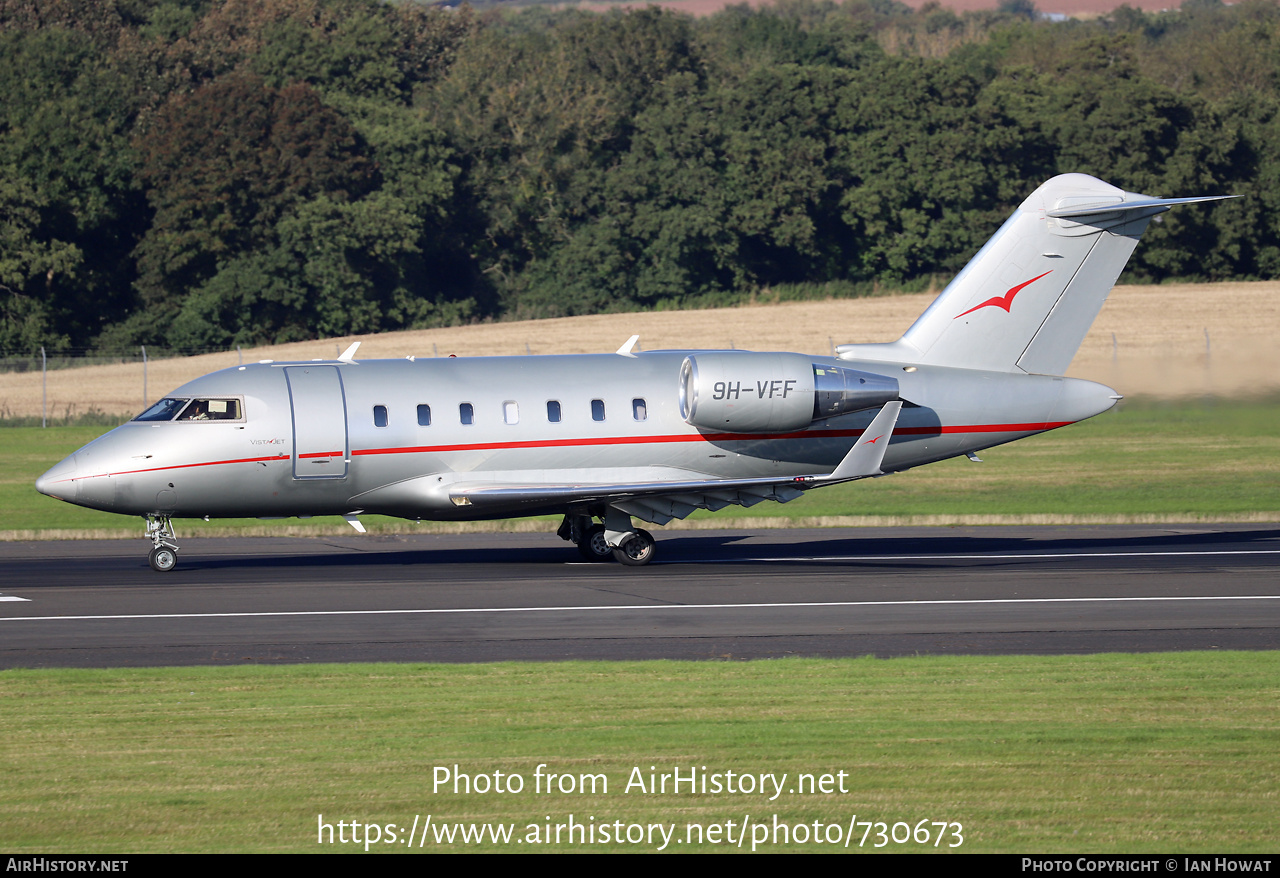 Aircraft Photo of 9H-VFF | Bombardier Challenger 605 (CL-600-2B16) | VistaJet | AirHistory.net #730673