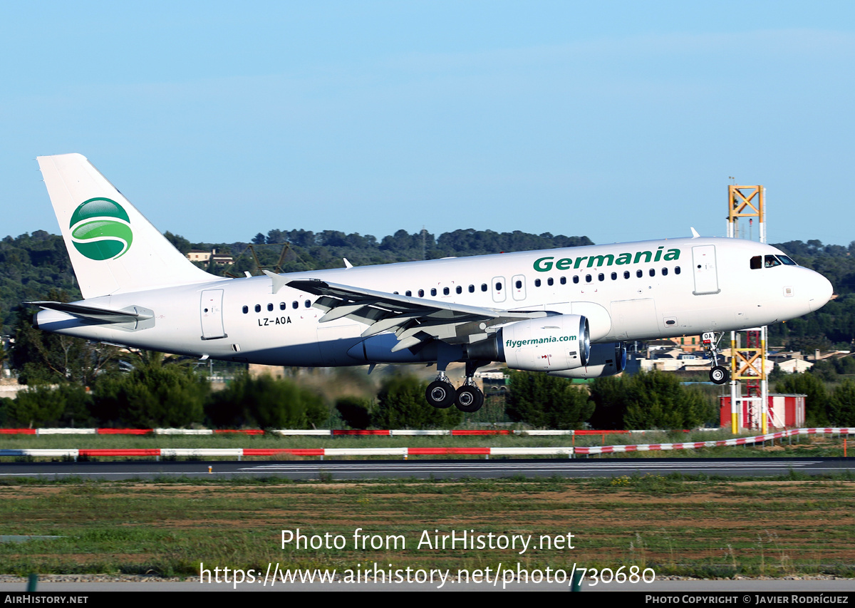 Aircraft Photo of LZ-AOA | Airbus A319-112 | Germania | AirHistory.net #730680