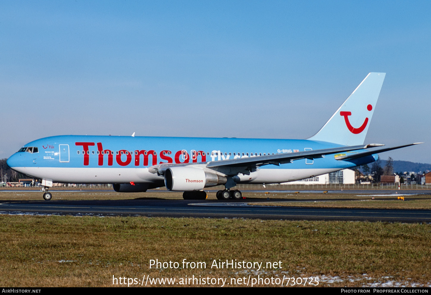 Aircraft Photo of G-BRIG | Boeing 767-204/ER | Thomsonfly | AirHistory.net #730725