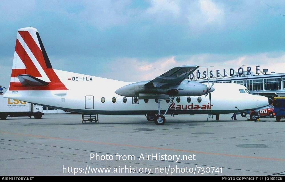 Aircraft Photo of OE-HLA | Fokker F27-200 Friendship | Lauda Air | AirHistory.net #730741