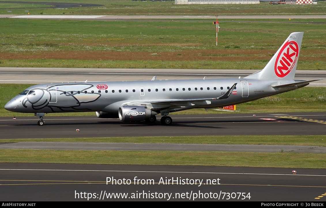 Aircraft Photo of OE-IHE | Embraer 190LR (ERJ-190-100LR) | Niki | AirHistory.net #730754