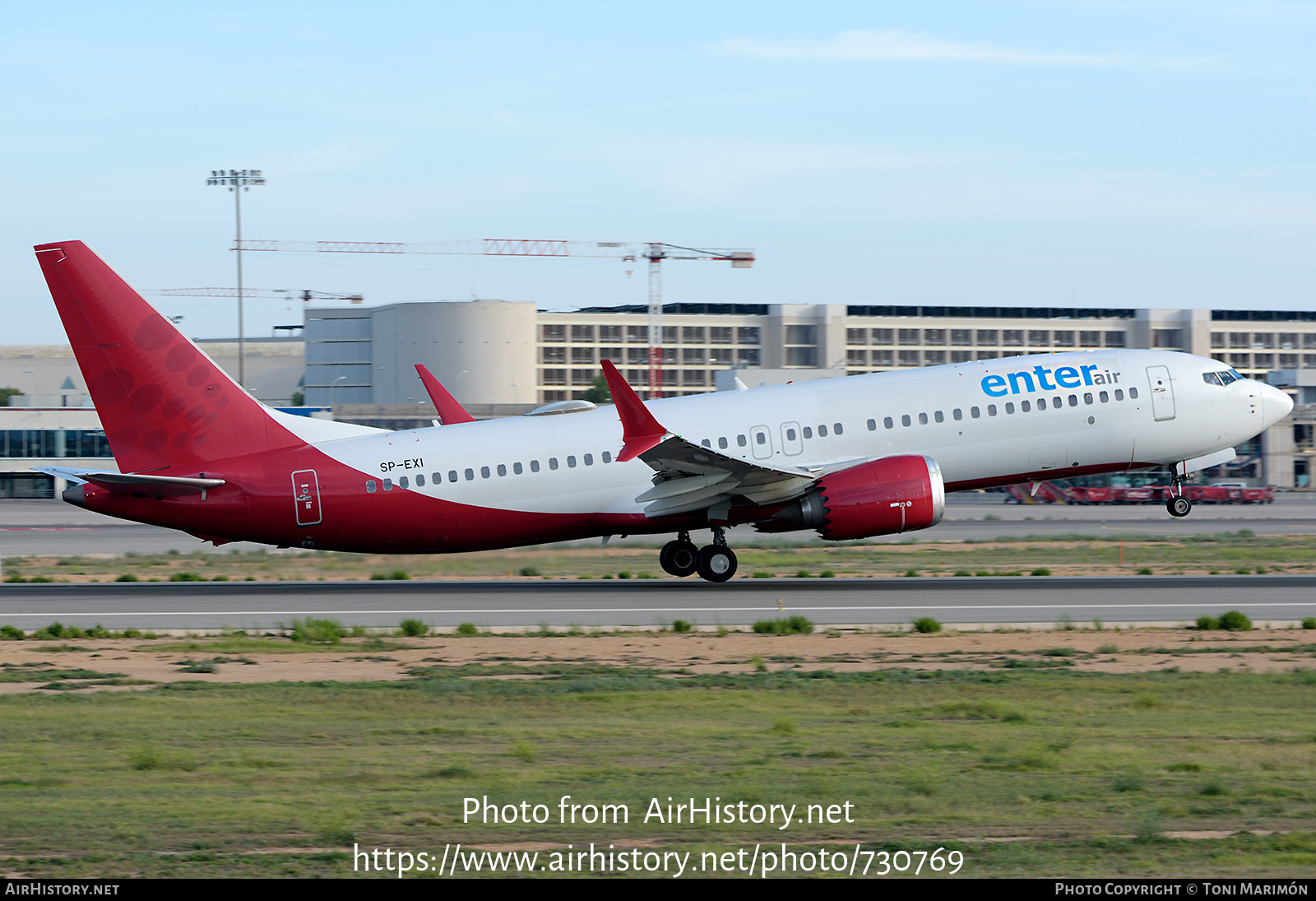 Aircraft Photo of SP-EXI | Boeing 737-8 Max 8 | Enter Air | AirHistory.net #730769