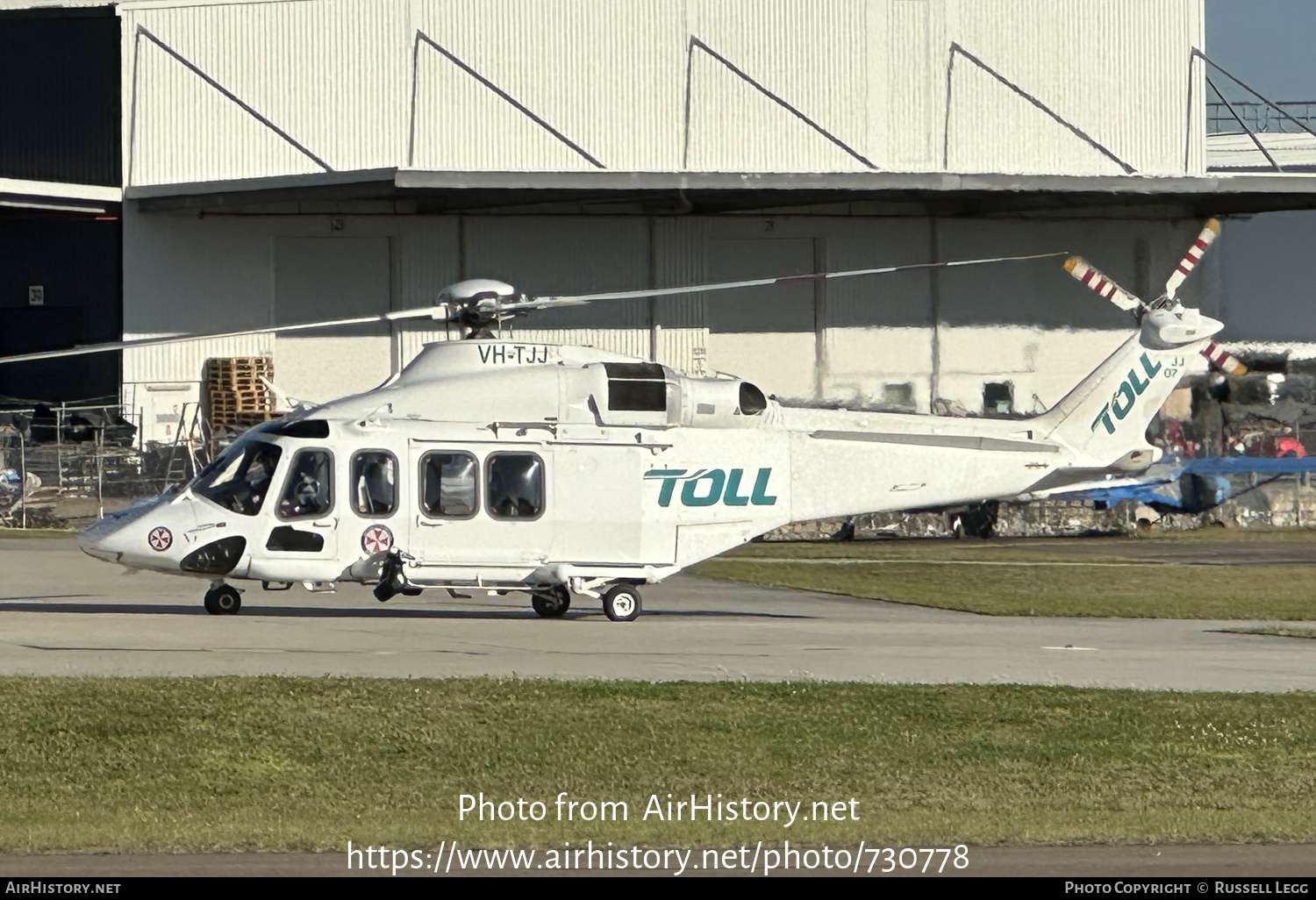 Aircraft Photo of VH-TJJ | Leonardo AW-139 | Toll Helicopters | AirHistory.net #730778